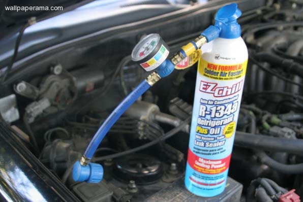 Nissan air conditioner recharge #4