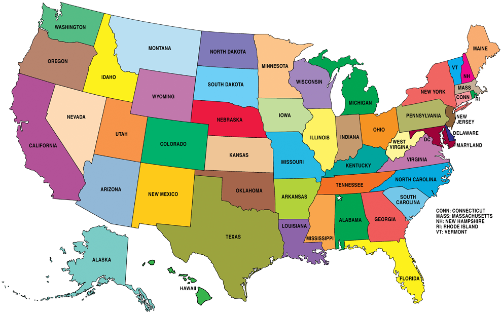 Where can you find an alphabetical list of all 50 state capitals?
