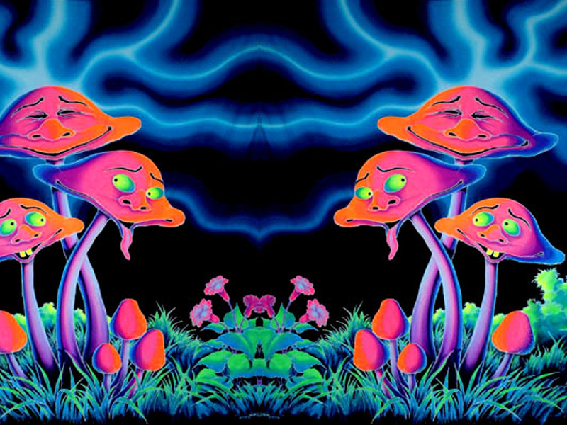 Psychedelic Mushroom Wallpaper