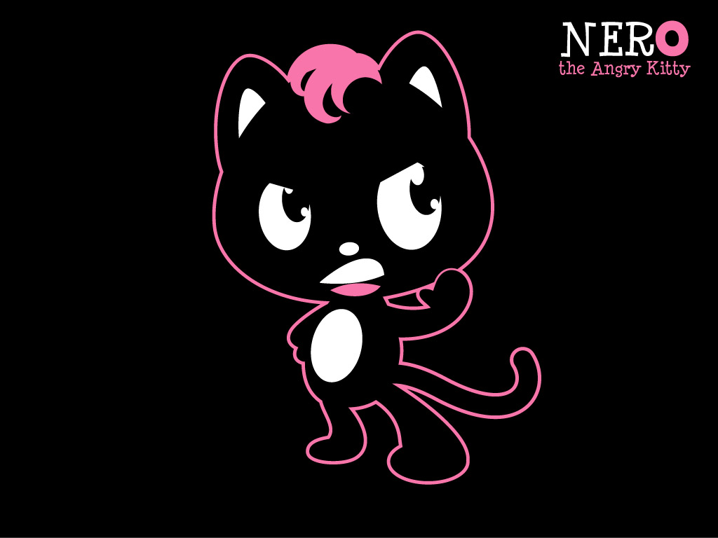 Nero Angry Kitty Wallpaper