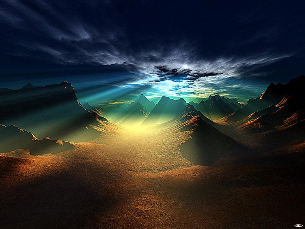 Sun Rays Wallpaper