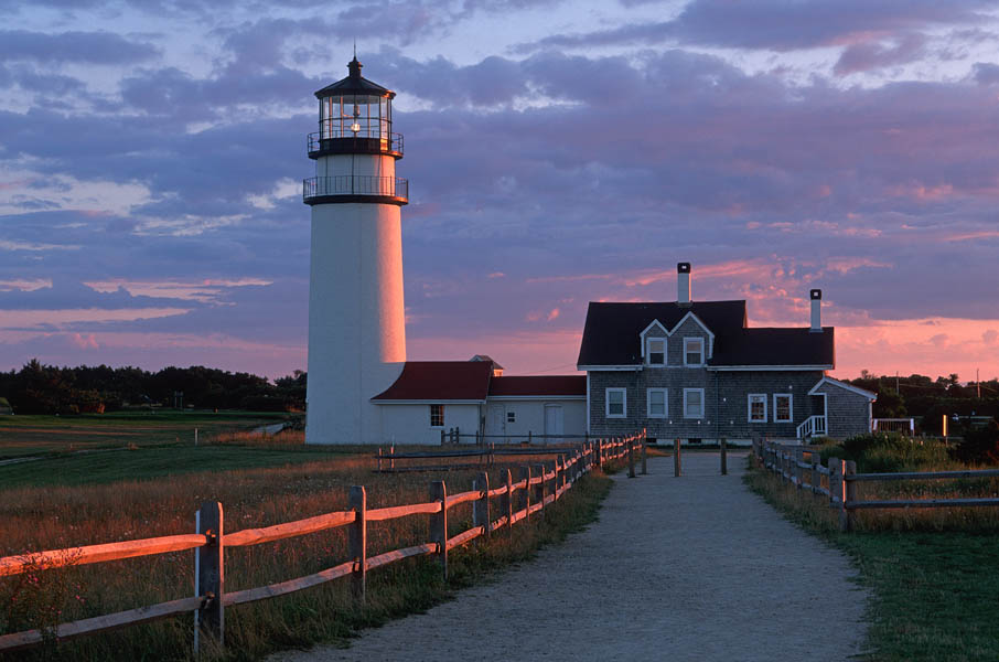 Light House Sunset Wallpaper